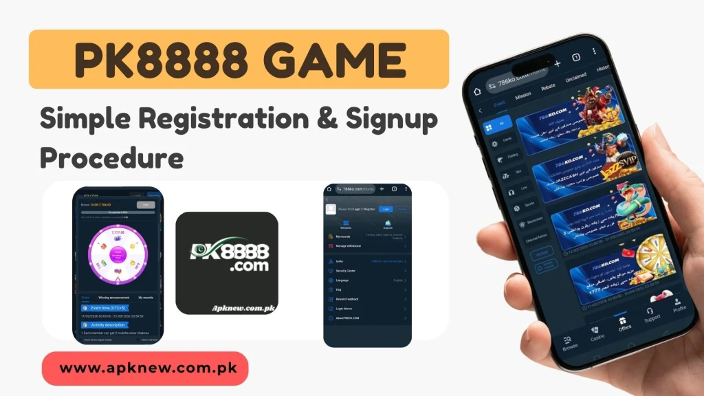 Register PK8888 Game